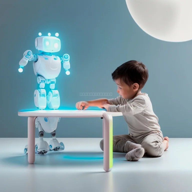 Enfant et robot éducatif